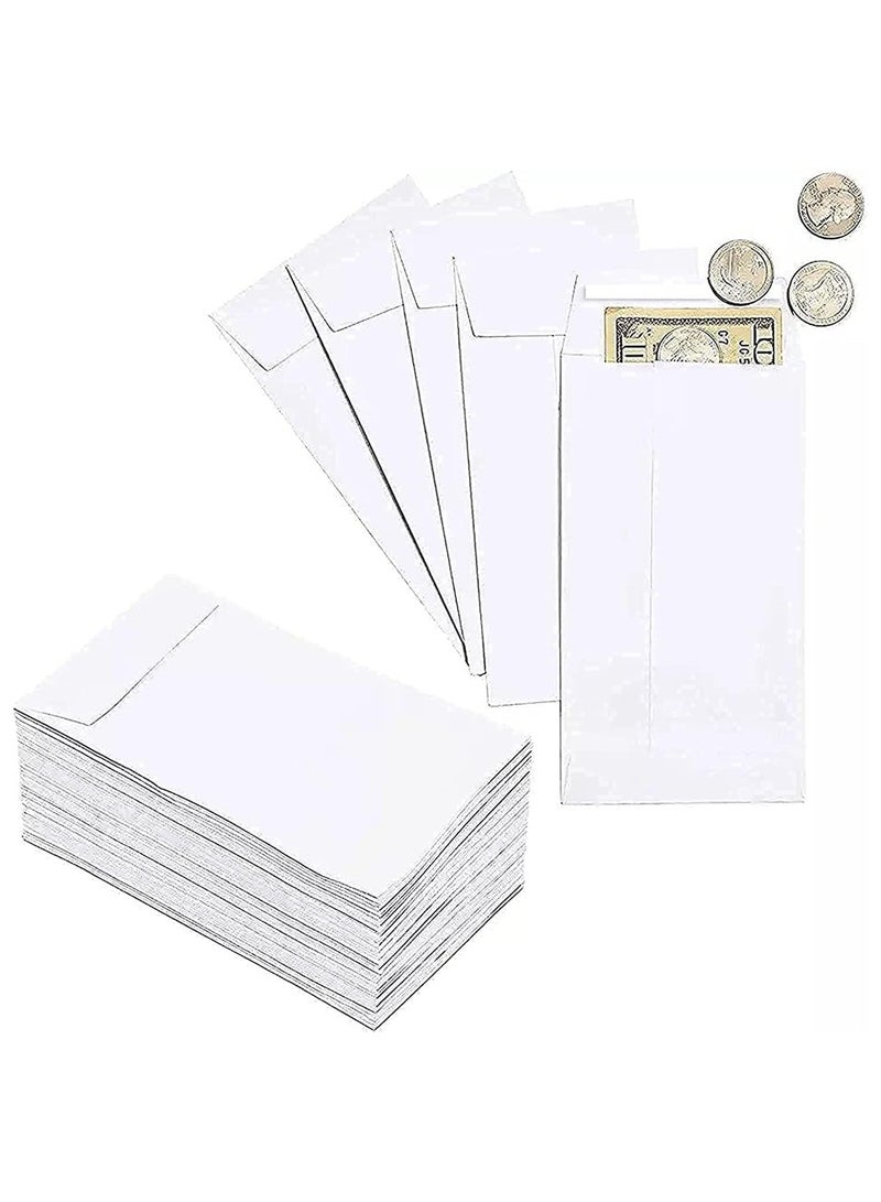 MARKQ (4500) أظرف عملة بيضاء 6” × 4” أظرف كرافت ذاتية اللصق للبذور للأغراض الصغيرة، الأجور، الملاحظات، الخرز، الحديقة، المكتب - Image 3