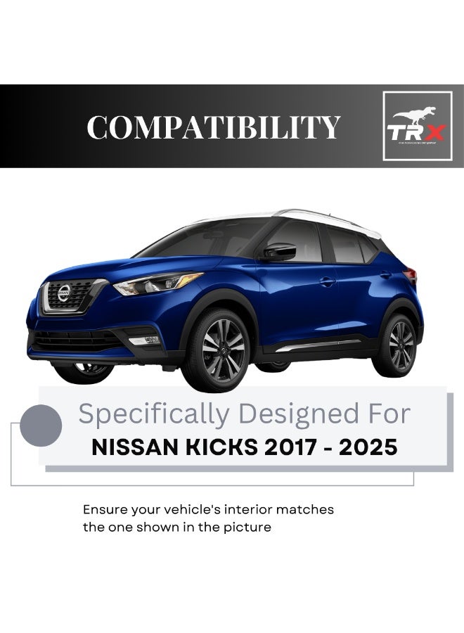 TRX AUTO Armrest For Nissan Kick 2017-2025 | Sliding Adjustable Armrest Design | Multi-Layer Console with Storage Compartments, Cup Holder | Interior Accessories For Nissan Kick - Image 3