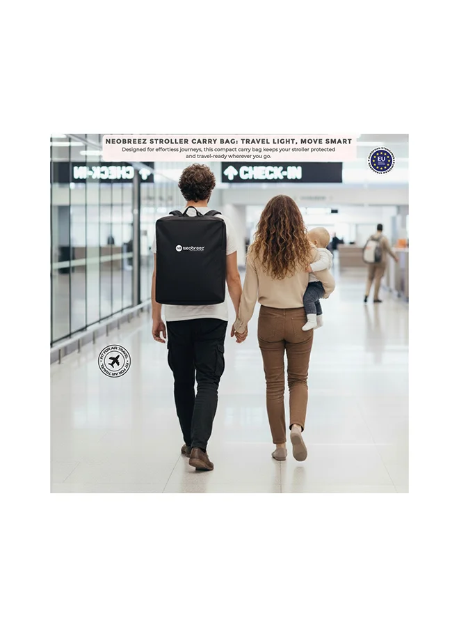 neobreez LITEX Ultra-Lightweight Cabin Size Approved Travel Stroller|Trolley Handle Compact Foldable Pushchair,  Baby Kids Todddler Stroller, Travel Trolley,  Waterproof UPF 50+Canopy, 0-3yrs,  15kg,  3yrs Warranty