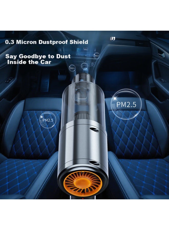 Deli Car Vacuum Cleaner, High Suction Power, Cordless Handheld Vacuum For Car And Home Use, High-power Compact Suction Blower, 12000pa - Image 2