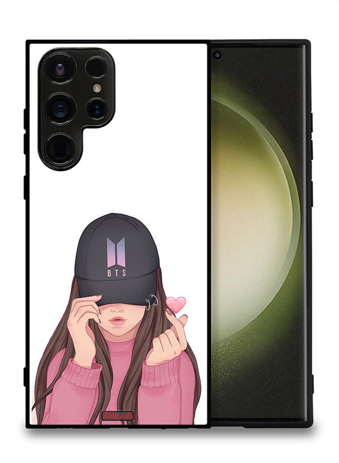 Tolwak Samsung Galaxy S23 Ultra 5G Protective Case Cover Girl Making Snap - Image 2