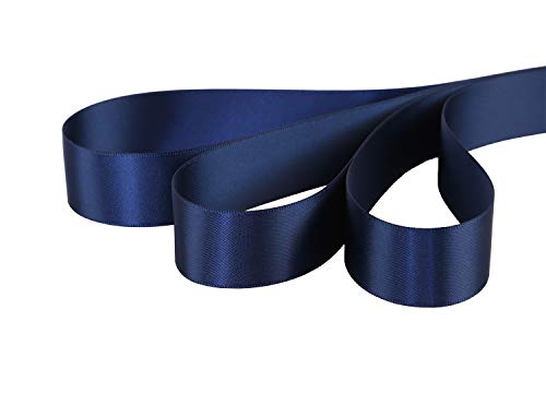 Ribbonitlux 1" Wide Double Face Satin Ribbon 25 Yards (370-Navy ）, Set for Gift Wrapping, Party Decor, Sewing Applications, Wedding and Craft - Image 2