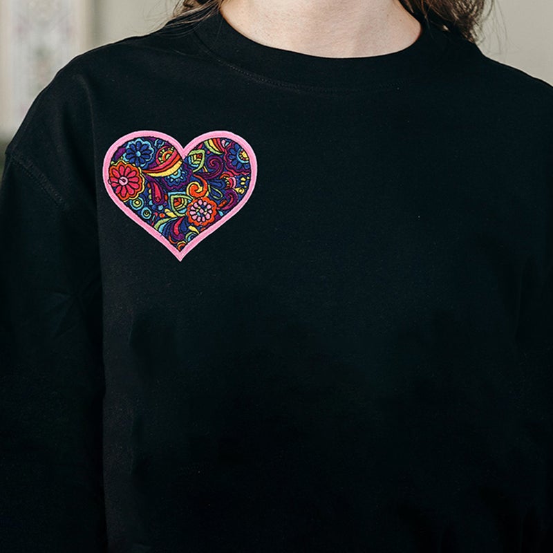 👕 رقع ملابس مطرزة على شكل قلب لتصليح القمصان والجينز قماش ملون متنوع قطع - Image 3