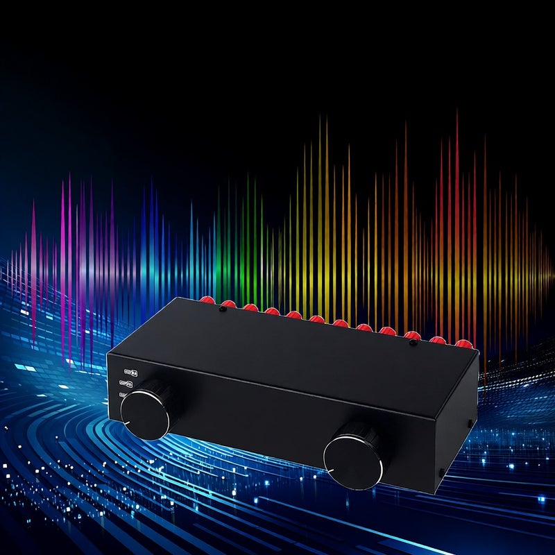 LYNEPaUalO Amplifier Speaker Selector Switch Switcher 4 Input 2 Output or 2 In 4 Out Power Amplifier Speaker Selector Switcher 300W Per Channel Speaker Switch Dispenser Comparator Sound Quality No - Image 5