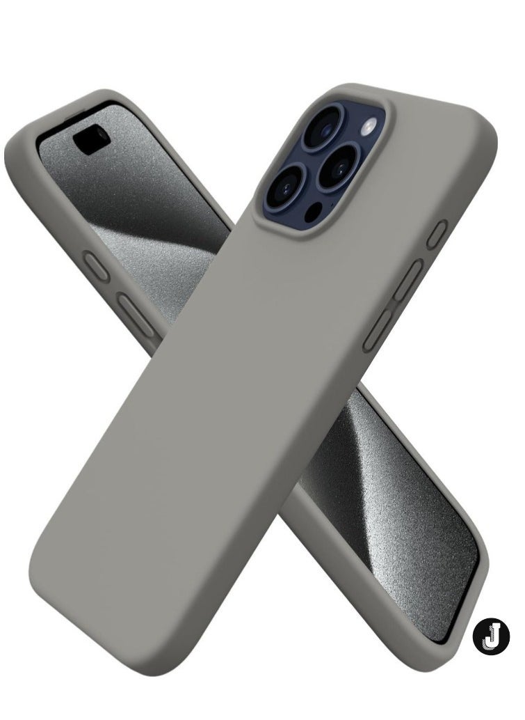 JAJEEK "iPhone 16 Pro Slim Fit Matte Gray TPU Case – Soft, Flexible Silicone Back Cover for Sleek Protection" - Image 1