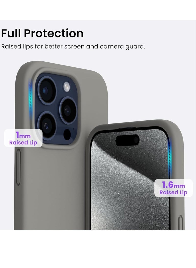 JAJEEK "iPhone 16 Pro Slim Fit Matte Gray TPU Case – Soft, Flexible Silicone Back Cover for Sleek Protection" - Image 2
