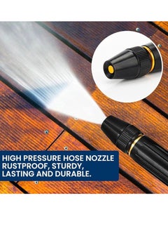 BIGTHREE Garden Hose Nozzles, Car Washing Metal High-Pressure Water Nozzles, 3 Adjustable Spray Patterns Metal Nozzle Garden Hose Sprinkler, for Car&Pet Washing, Garden Watering  - Image 2