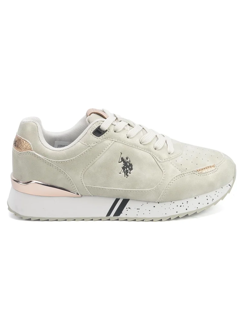 Women's Beige Lightweight Sneakers - Comfortable Casual Shoes for Everyday Wear
