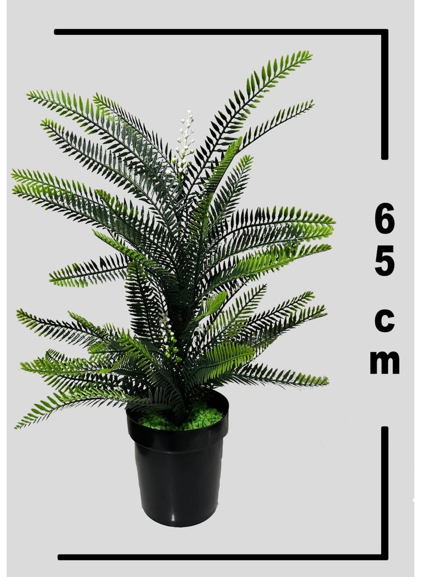 Artificial Flower 65 cm Dense Leaves Fouger Plant in Black Pot - pzsku/ZCE3FC731D0B48711B2D5Z/45/_/1725722032/affcec09-431b-45b4-ac8d-595330daa9c7