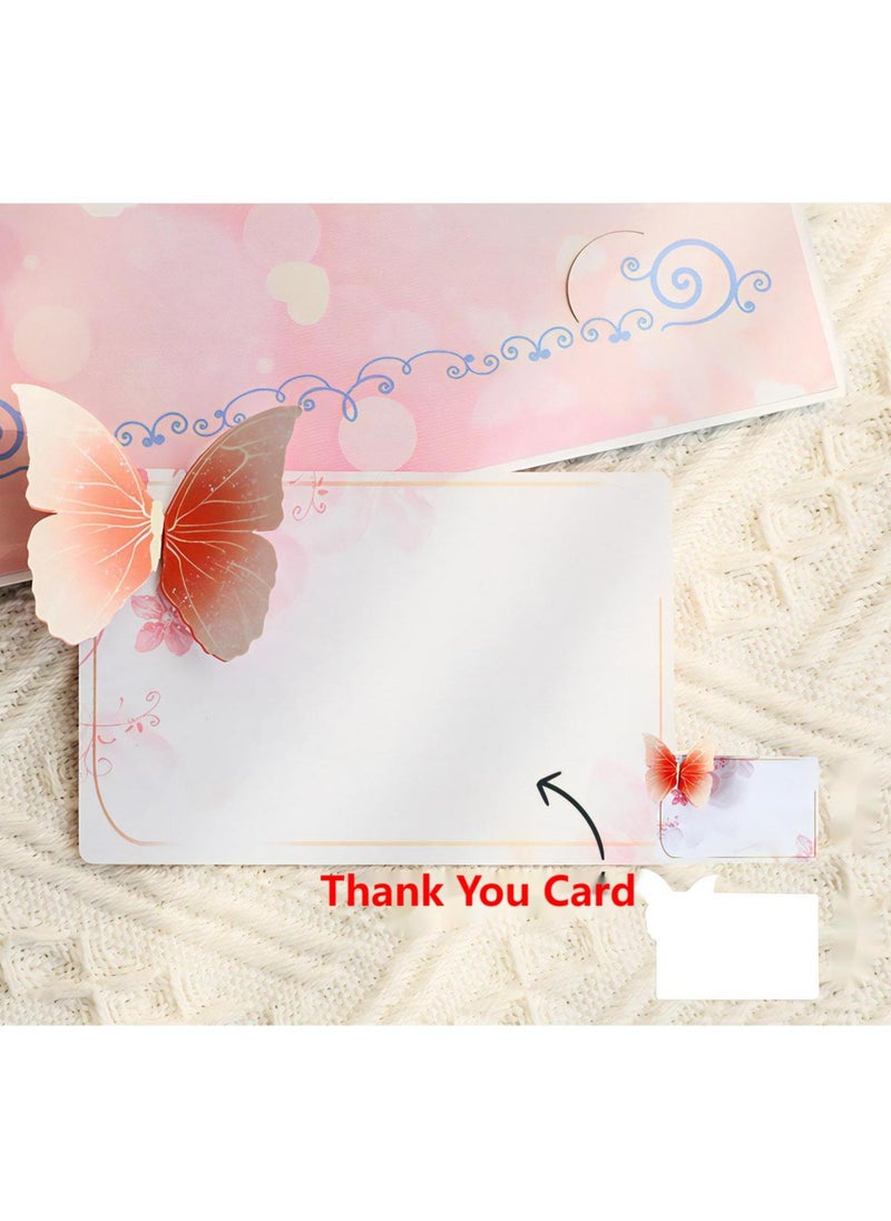 LKTOCAFT - Fancy Elegant Design 3D Pop-Up Card, Greeting Card for Birthday, Sturdy and Solid Cardstock Gift Card with Envelope and Thank You Card - Image 1