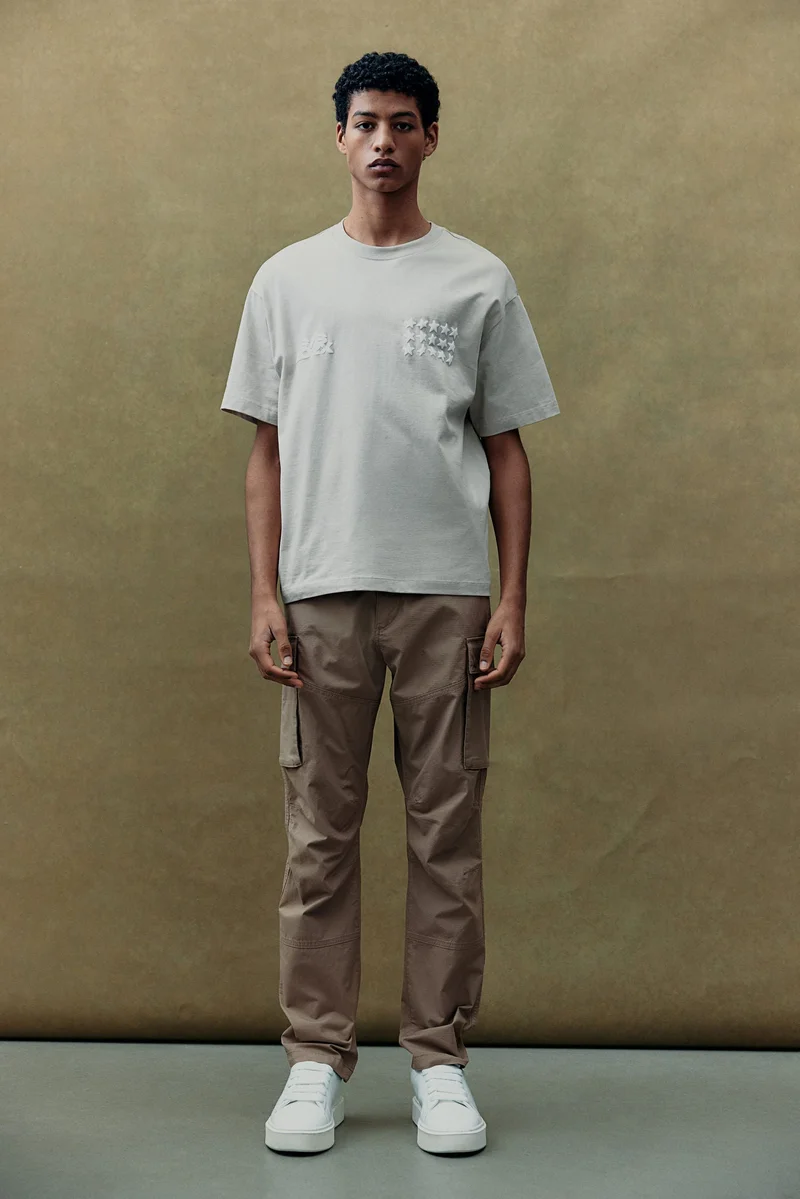 H&M Slim Fit Ripstop cargo trousers