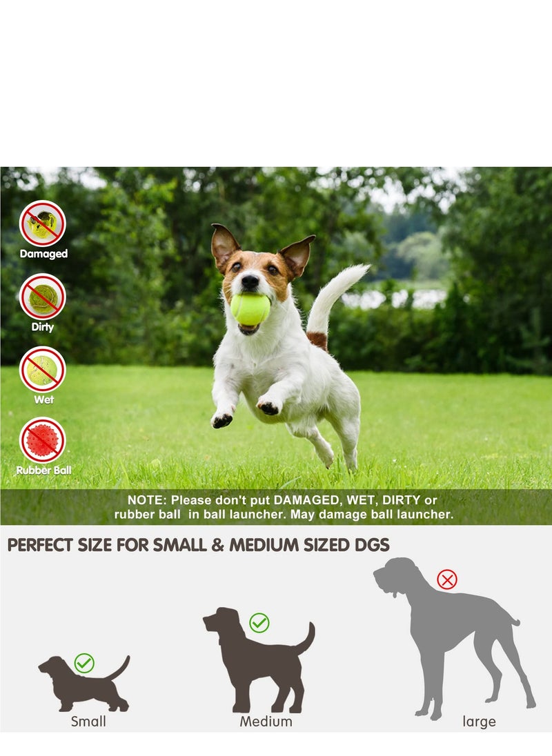 SYOSI - Dog Automatic Ball Launcher for Small and Medium Dogs, Interactive Dog Tennis Ball Throwing Machine Mental Stimulation Toys for Dogs Enrichment Toy for Indoor& Outdoor Use, 6 Balls Included - Image 1