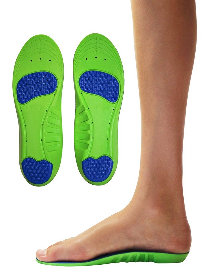 KidSole Memory Foam Sport Plus + Children's Athletic Memory Foam Replacement All-Purpose Comfort Insole for Children - Alleviates General Foot Pain (24 CM) Kids Size 3-6 - Image 1