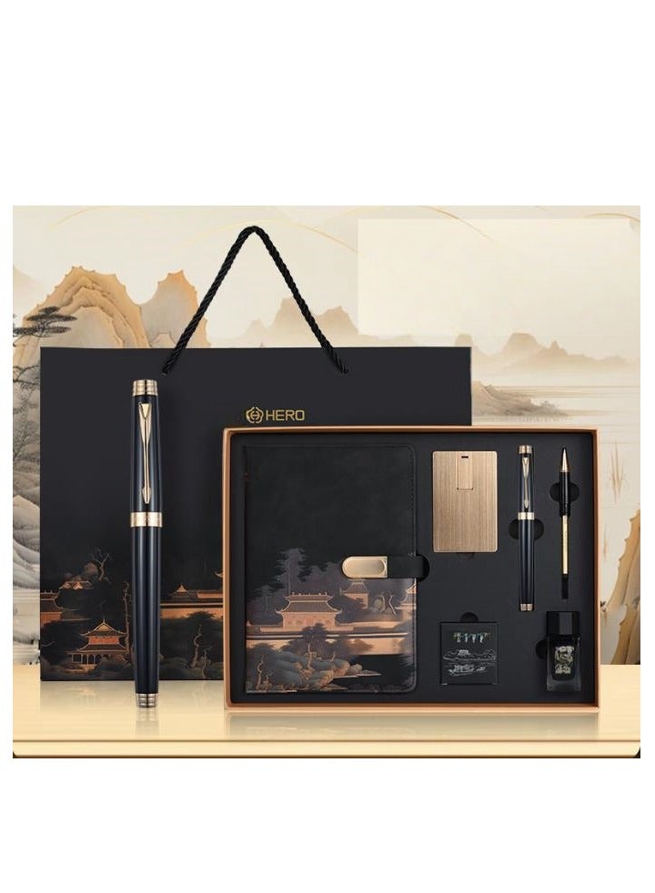 Hero [ Golden List Nomination Six Piece Gift Set] Hero Pen Gift Box Set for Business and Office Gifts Selection - Image 1