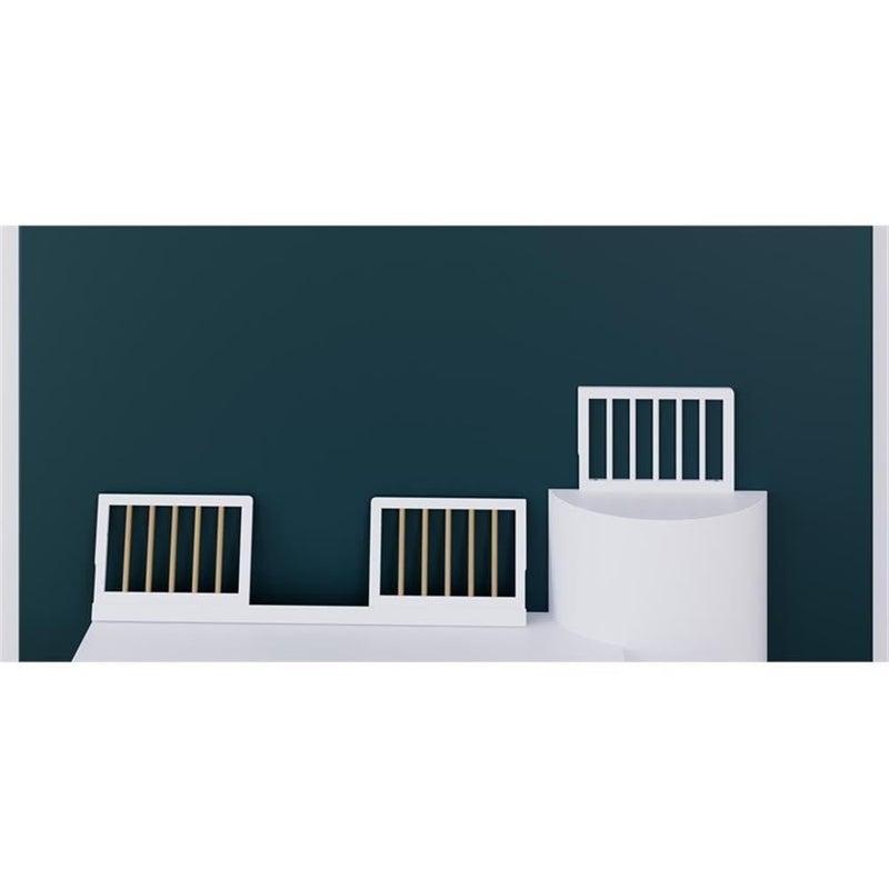 GRACO مجموعة حواجز أمان للأطفال من ستوركرافت وغراكو مع دعامات (أبيض) - معتمدة من GREENGUARD Gold، تحول سرير ستوركرافت وغراكو المتوافق إلى سرير للأطفال، تتضمن المجموعة 2 حواجز أمان للأطفال. - Image 3
