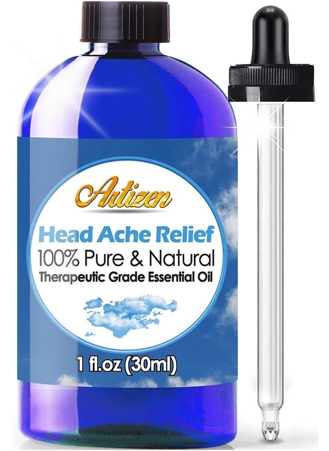 Artizen - Head Relief Blend Essential Oil (100% Pure & Natural - Undiluted) Therapeutic Grade - Huge 1oz Bottle - Perfect for Aromatherapy, Relaxation, Skin Therapy & More! - Image 1
