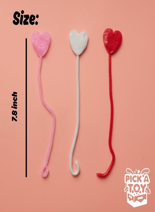 PICK A TOY Heart Sticky Hands 36 Pack – Stretchy Sticky Hand Toys Bulk Party Favors for Kids 4-8 8-12, Goodie Bag Stuffers Classroom Prizes, Summer Party Supplies, Treasure Box Toys - Image 4