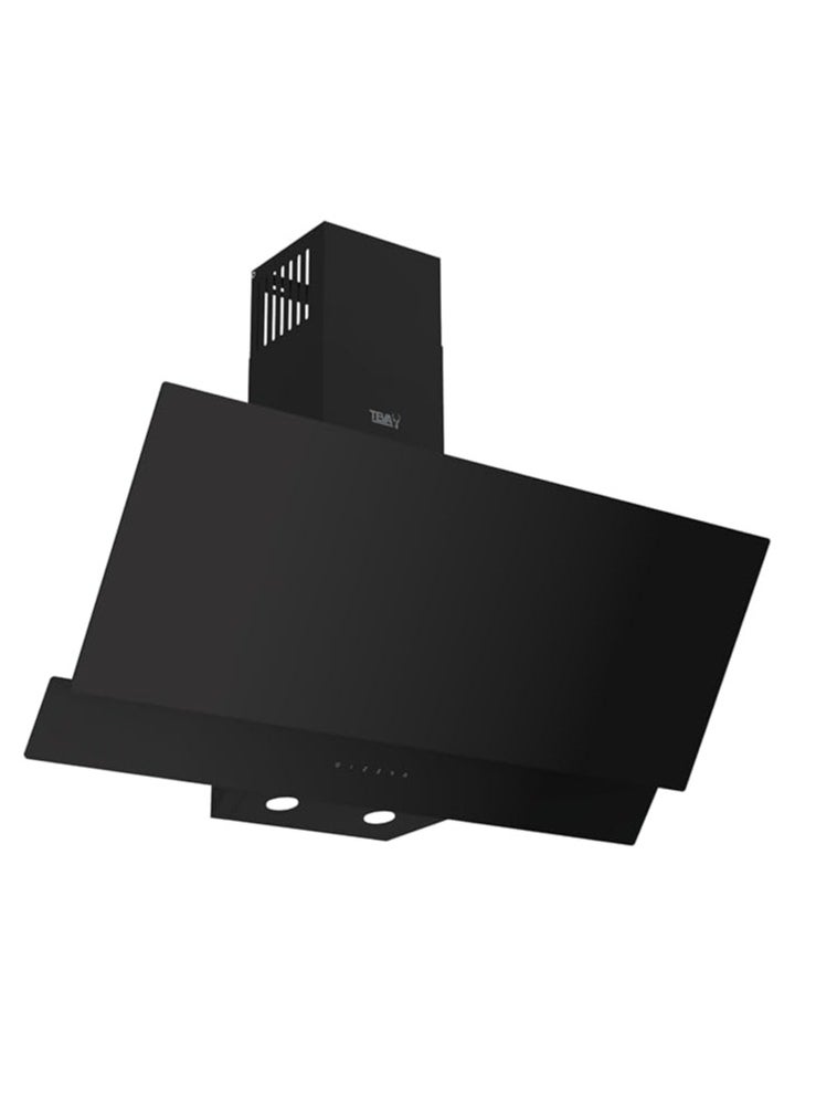 Teva kitchen Decorative Hood 90 cm, flow power 800m3\h, Touch control, 4 Speed Levels - internal and external recycle 90-2TC-850- BLACK  - Image 1