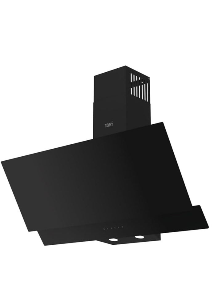Teva kitchen Decorative Hood 90 cm, flow power 800m3\h, Touch control, 4 Speed Levels - internal and external recycle 90-2TC-850- BLACK  - Image 2