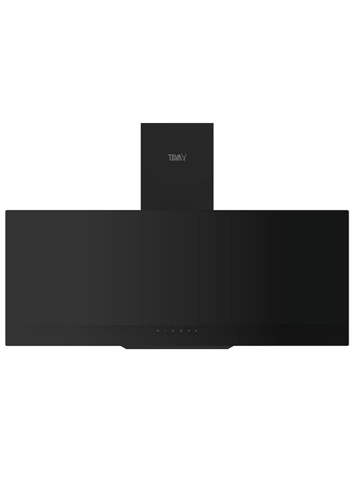 Teva kitchen Decorative Hood 90 cm, flow power 800m3\h, Touch control, 4 Speed Levels - internal and external recycle 90-2TC-850- BLACK  - Image 3