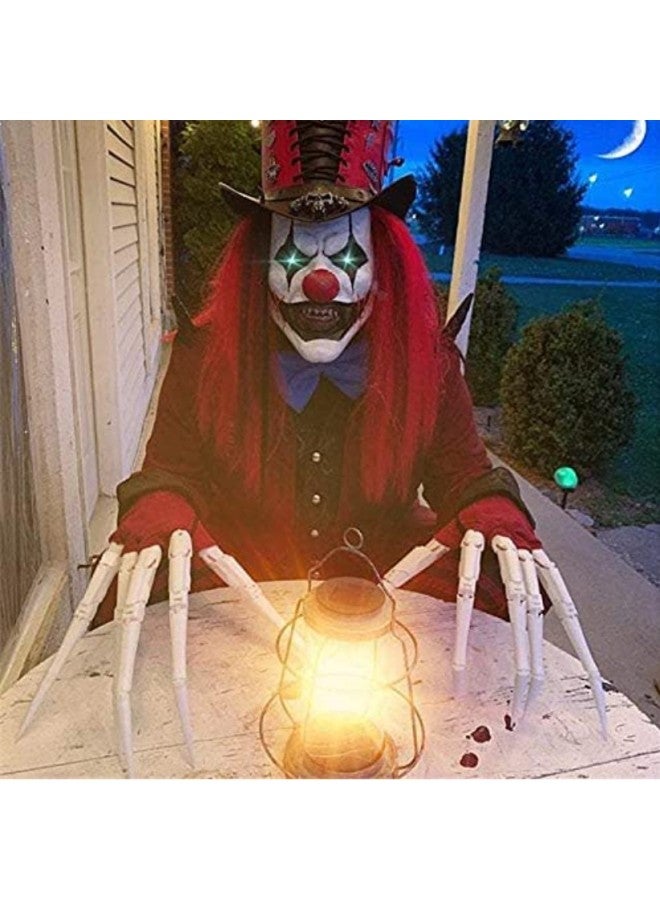 Loquat Finger Decoration Props Alloween Articulated Fingers Horror Claw Props-Color:Black Pair - Image 1