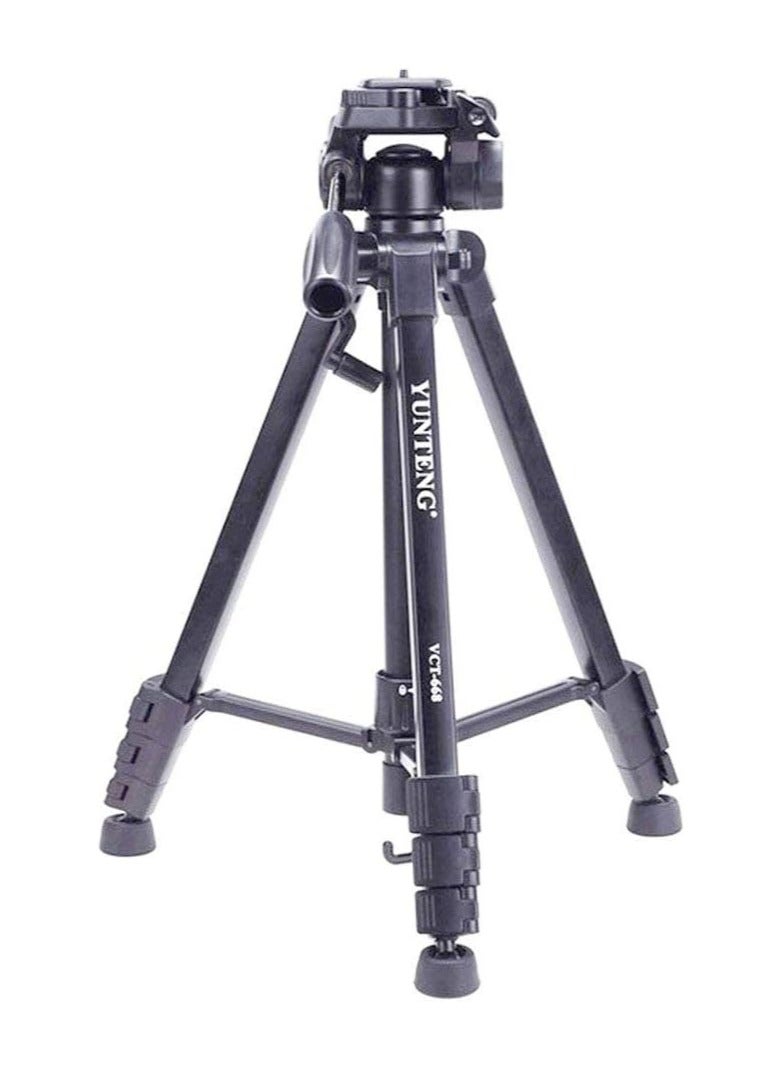 يونجتنج حامل ثلاثي احترافي مع رأس مخمد بان سائل لكاميرات SLR/DSLR كانون ونيكون + حقيبة حمل - Image 1