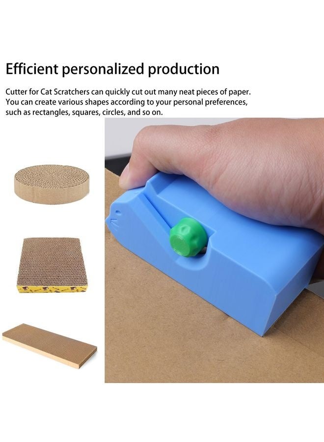 MOWKIT Cardboard Cutter for Cat Scratchers with 10pcs Blade,3D Printed Card Board Cutter Kids DIY Cat Scratchers Cardboard Strip Tool Machine for Cat Lovers - Image 3