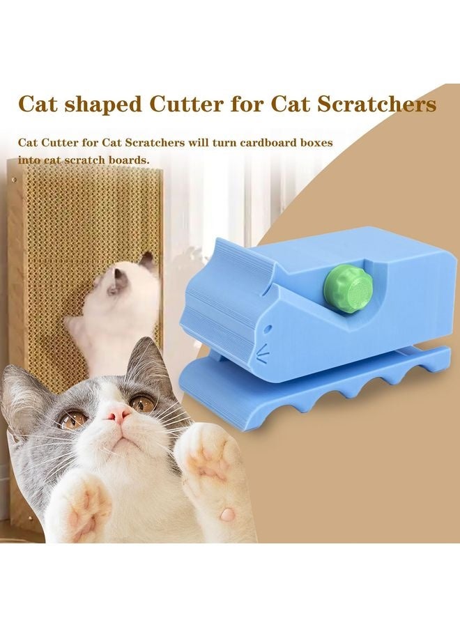 MOWKIT Cardboard Cutter for Cat Scratchers with 10pcs Blade,3D Printed Card Board Cutter Kids DIY Cat Scratchers Cardboard Strip Tool Machine for Cat Lovers - Image 5