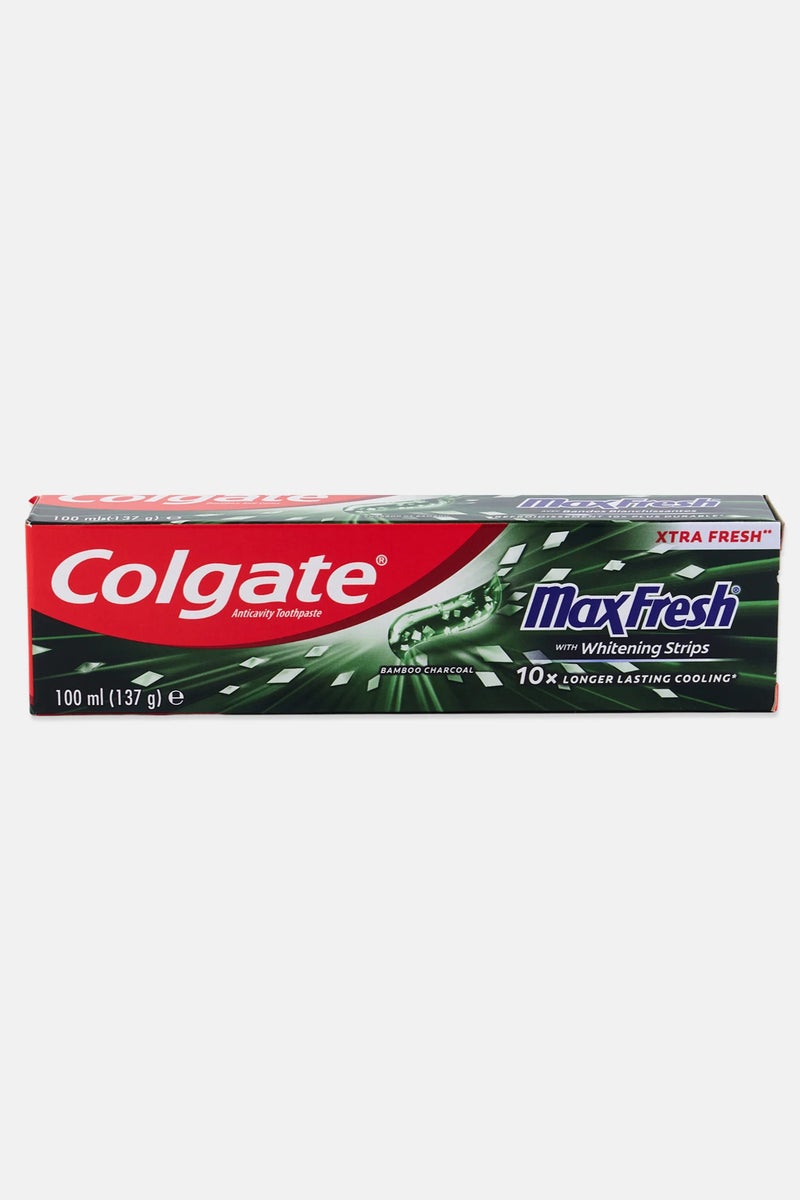 Colgate Pack Of 4 Colgate Max Fresh Bamboo Charcoal With Whitening Strips Toothpaste 100ml - Image 2