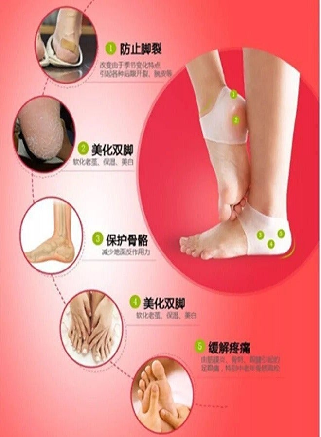 Generic 1 Pair Kristor Silicone Moisturising Heel Swelling Foot Support  - Image 3