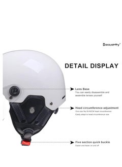 Bicycle helmet, unisex fall protection helmet, with detachable PC goggles, sports climbing outdoor 3C safety certification，white - pzsku/ZCE4088A80EE42FEBB5F8Z/45/_/1734762654/b602fb7e-bc3b-4a6c-a996-d9e77dda638d