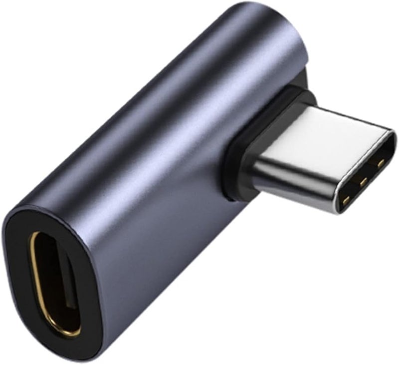 USB 3 1 Male To Female 90 Degree USB C Extender Aluminum Alloy Extension Adapter - Image 2