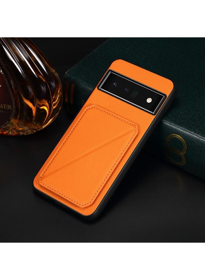 اس-توب جراب لهاتف Google Pixel 6 Pro D04 من جلد العجل مع حامل بطاقة مزدوج - Image 2