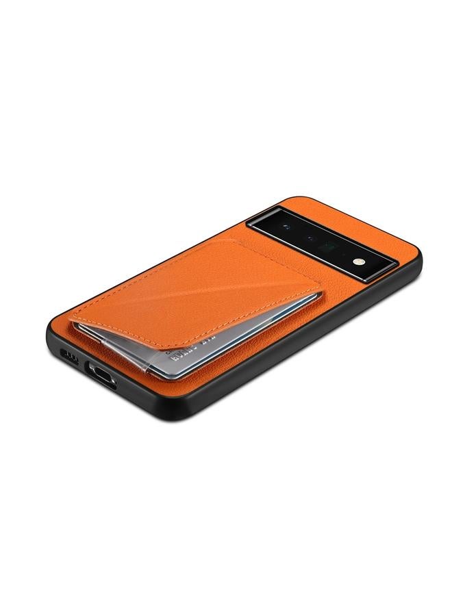 اس-توب جراب لهاتف Google Pixel 6 Pro D04 من جلد العجل مع حامل بطاقة مزدوج - Image 5