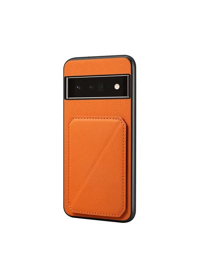 اس-توب جراب لهاتف Google Pixel 6 Pro D04 من جلد العجل مع حامل بطاقة مزدوج - Image 1