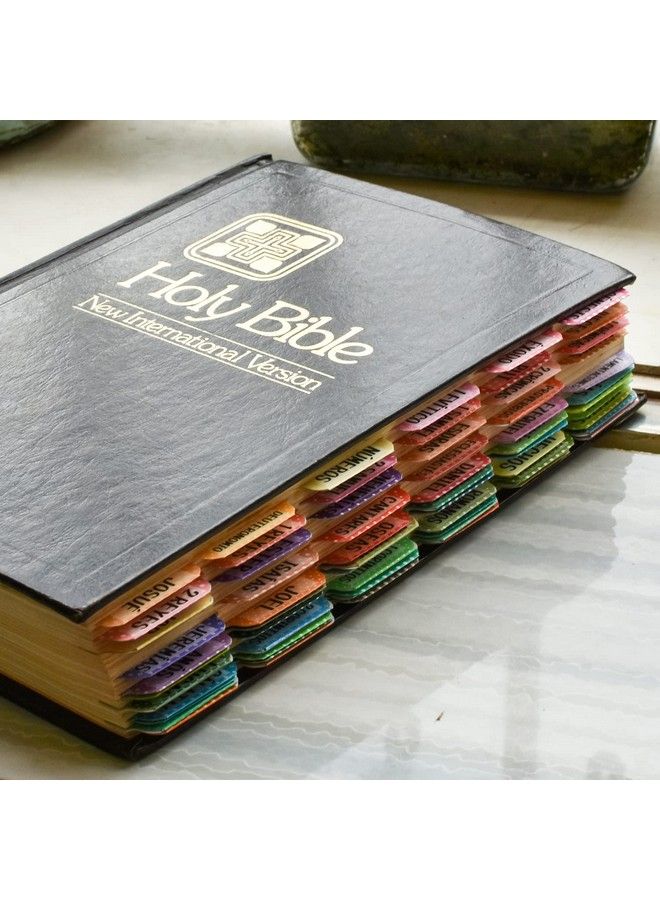 Cualfec Spanish Catholic Bible Index Tabs New & Old Testament Tabs Matte Laminated Floral Design Bible Journaling Supplies 122 Pcs (Polka Dots) - Image 4