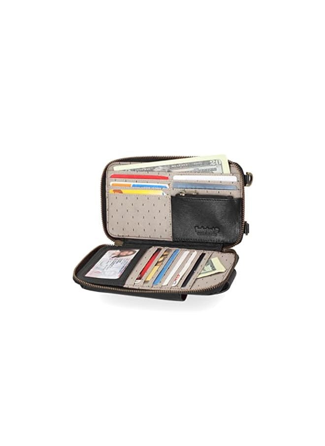 Timberland Women's Rfid Leather Phone Crossbody Wallet Bag rfid leather crossbody bag  - Image 2