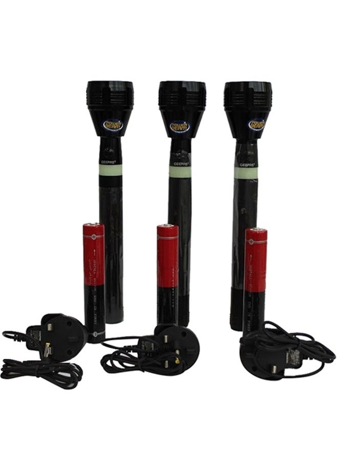 GEEPAS 3 In 1 Original Rechargeable LED Handheld Flashlight Torch  - Image 4
