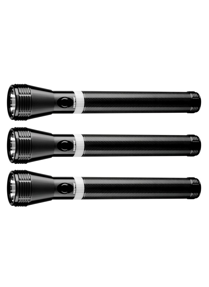 GEEPAS 3 In 1 Original Rechargeable LED Handheld Flashlight Torch  - Image 5