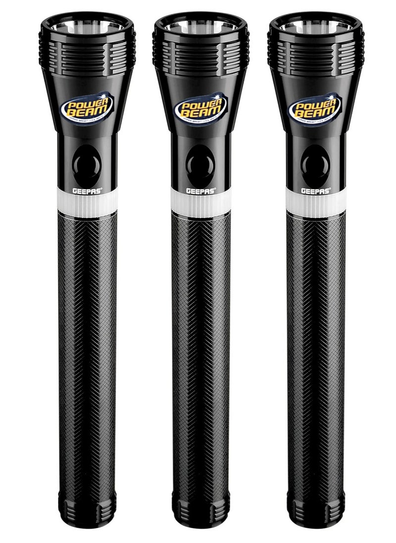 GEEPAS 3 In 1 Original Rechargeable LED Handheld Flashlight Torch  - Image 2