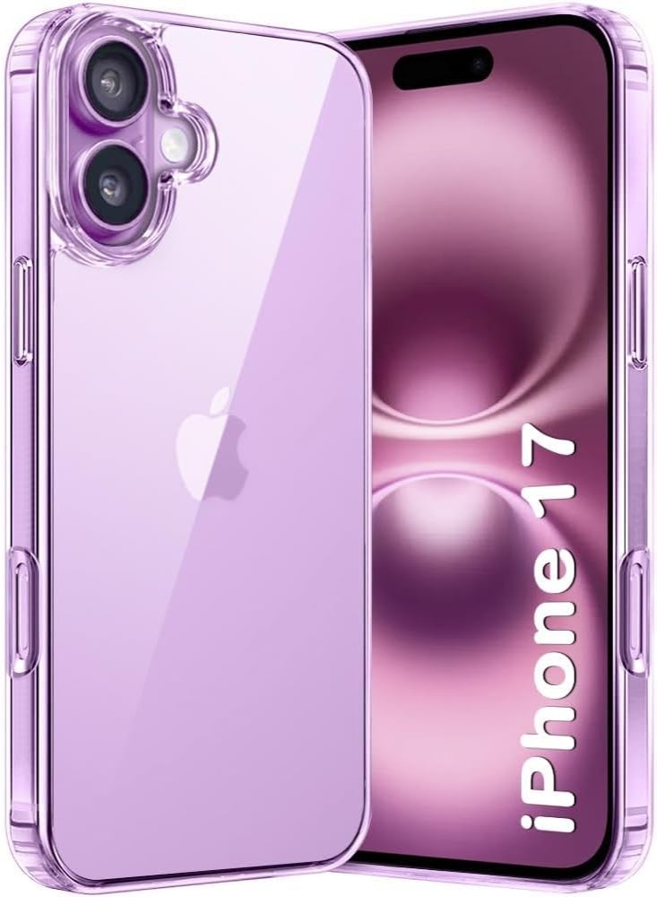 Premium iPhone 17 Clear Case Soft Flexible Silicone TPU Shockproof Transparent Back Cover Case (Transparent, iPhone 17) - Image 1