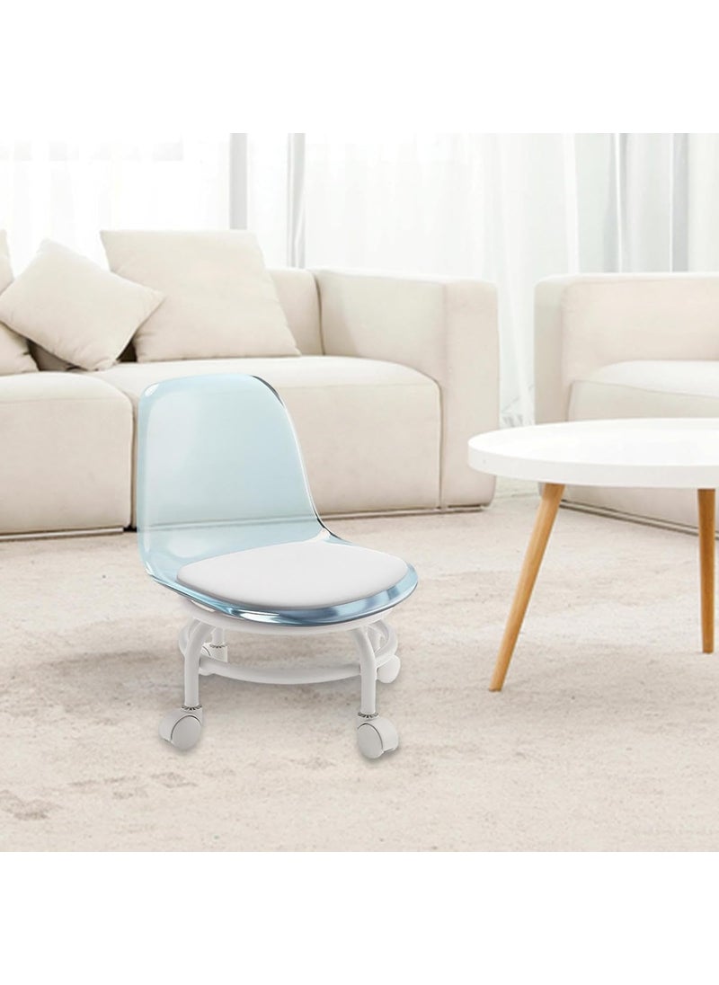 Drumstone - Drumstone Small Stools with Wheels Pulley Swivel – Compact and Versatile Low Round Stool Chair for Children and Adults, Ideal for Household Cleaning and Comfortable Seating - Image 1