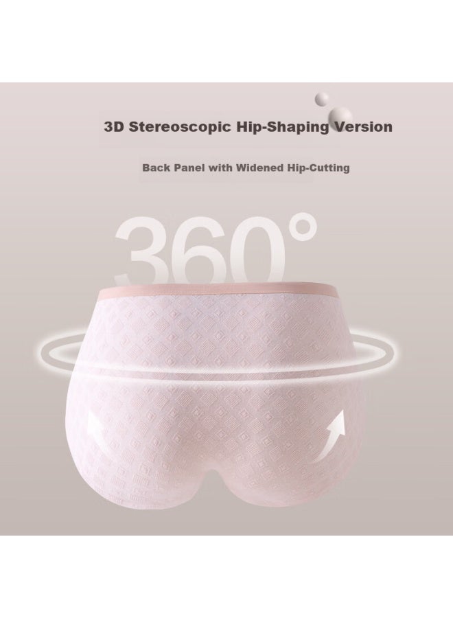 Snowflying Women's Cotton Antibacterial Underwear, Thin Mid-rise Seamless Breathable Cute Girl Shorts For Summer New - Image 2