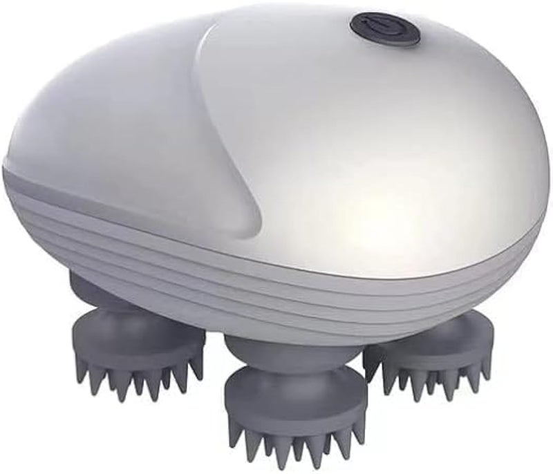 Electric Scalp Massager, Portable Waterproof Scalp Massager For Hair Growth, Stress Relief, Deep Cleaning, Full Body Massage With 4 Heads