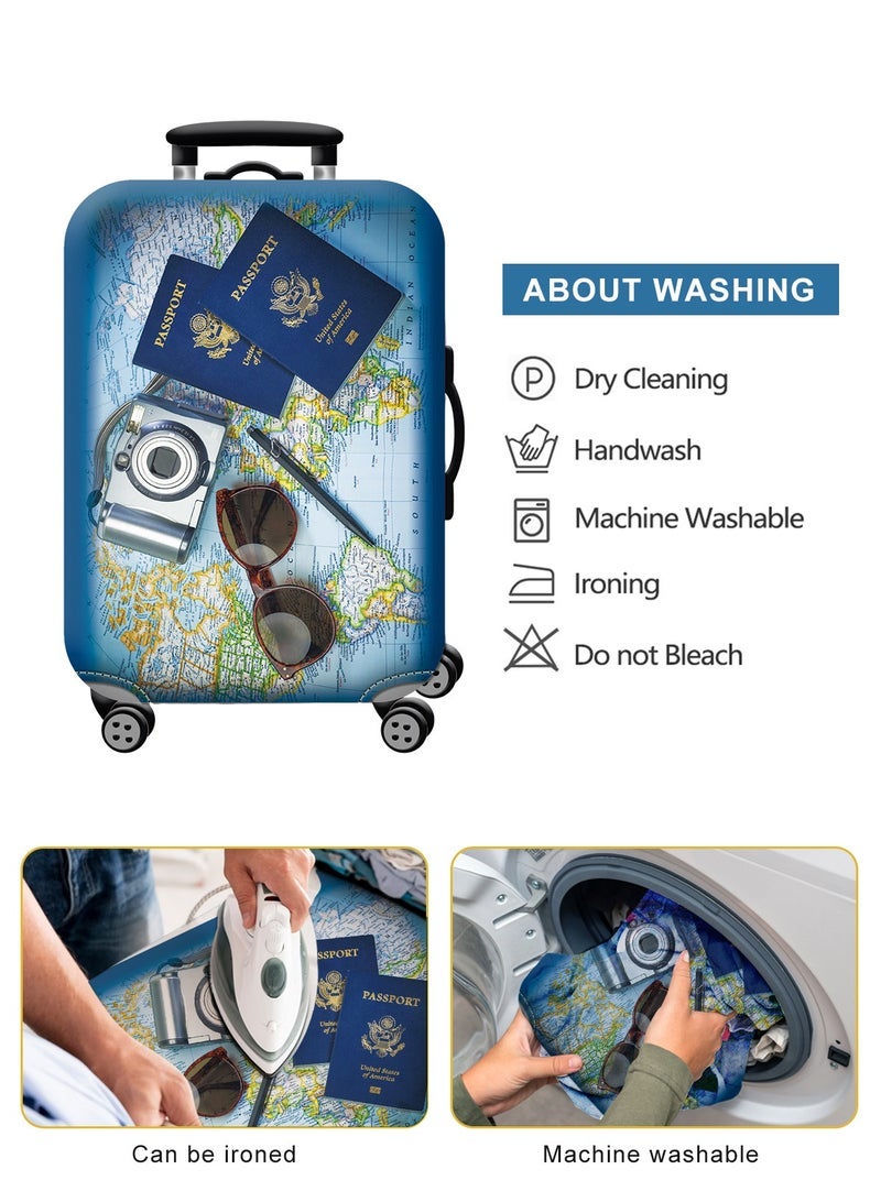 URbazaar Elastic Travel Luggage Cover Travel Suitcase Protective Cover for Trunk Case Apply to luggage Suitcase Cover - Image 3