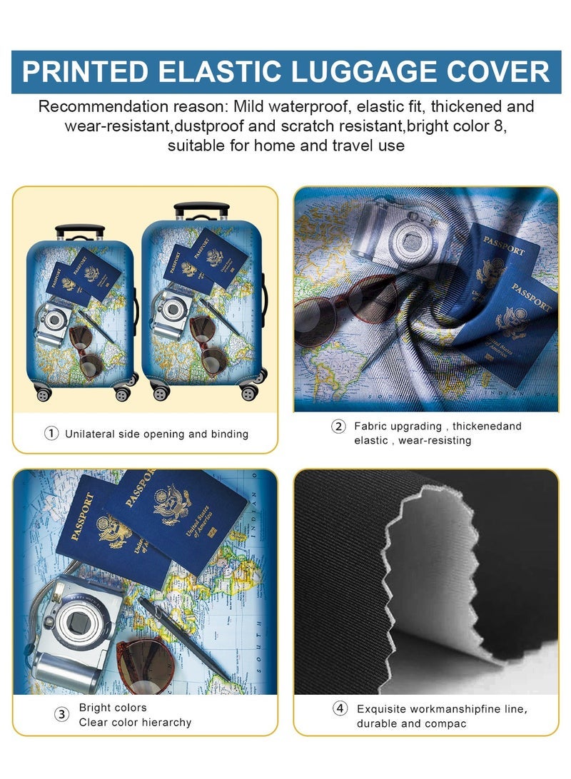 URbazaar Elastic Travel Luggage Cover Travel Suitcase Protective Cover for Trunk Case Apply to luggage Suitcase Cover - Image 5