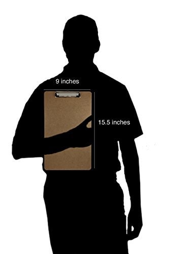 Trade Quest Legal Size Clipboard Low Profile Clip 9'' x 15'' Single (Pack of 1) - Image 3