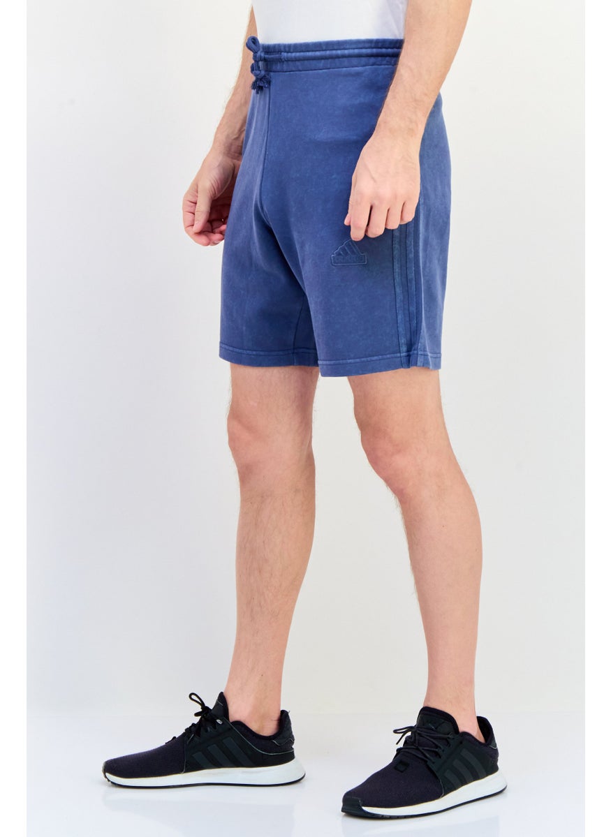 Adidas Men Sportswear Fit Embroidered Logo Outdoor Short, Blue  - Image 2
