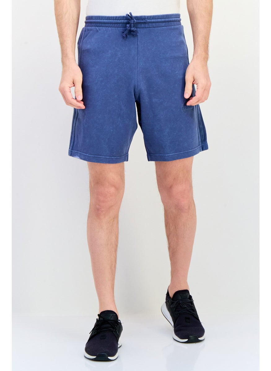 Adidas Men Sportswear Fit Embroidered Logo Outdoor Short, Blue  - Image 1