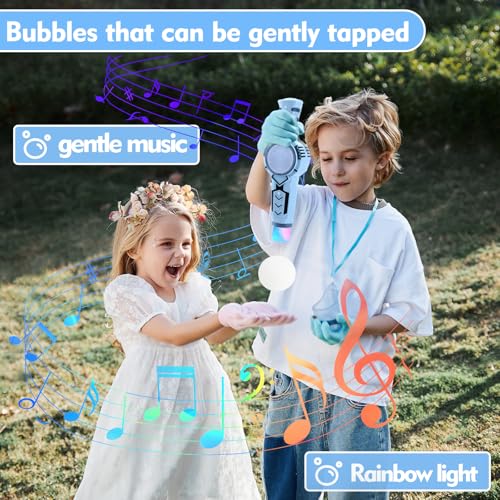 AIERSA Smoke Bubble Machine for Kids Magic Smoke Bubble Wand with Gloves Elastic Bubble Fog Wand Colorful Bubble Machine with Smoke - Image 5